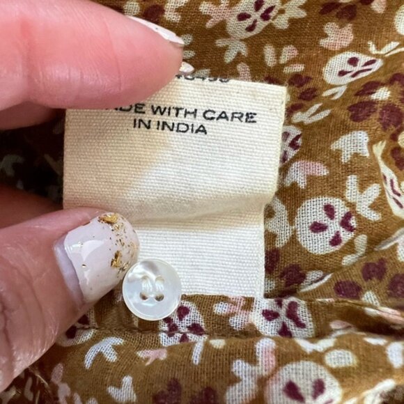 Jane Blouse - Golden Mesa Floral Printed Cotton - Picture 7 of 7